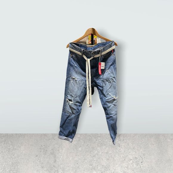 New Free People x Denimist Harper Shoelace Jeans sz 26 - Picture 3 of 5